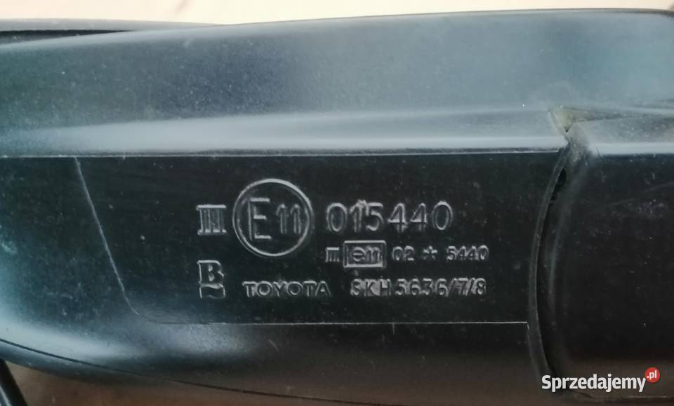 Lusterka elektryczne P i L Toyota Avensis 2001r Motoryzacja Tarnów