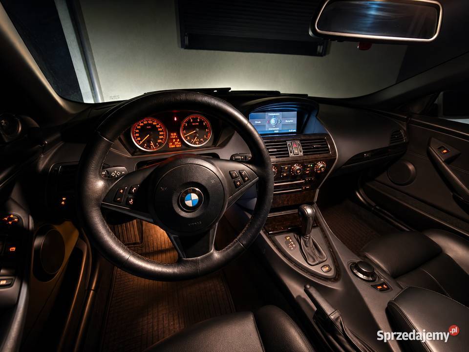 BMW 645Ci Cabrio E64 125 V8 bogate wyposażenie blokada skrzyni biegów łódzkie Pabianice sprzedam