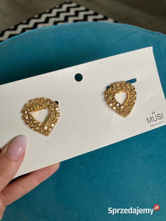 Nowe złote klipsy do butów torebek Musi USA Dla kobiet