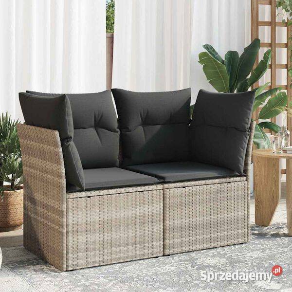 vidaXL Sofa ogrodowa z poduszkami 2osobowa Warszawa