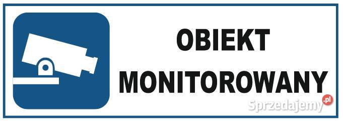 Naklejka obiekt monitorowany NC023 148x52mm małopolskie