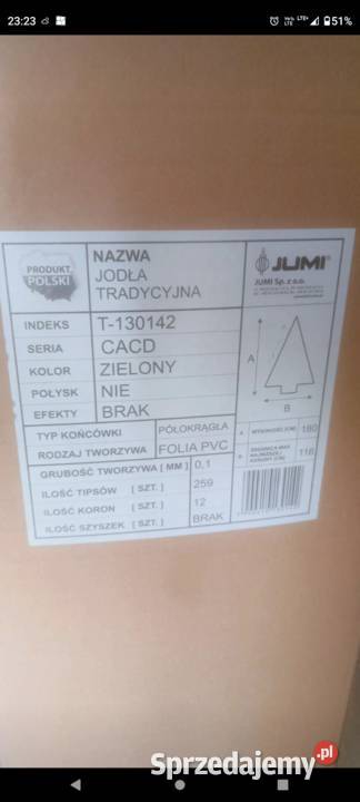 Choinka świąteczna sztuczna Łódź
