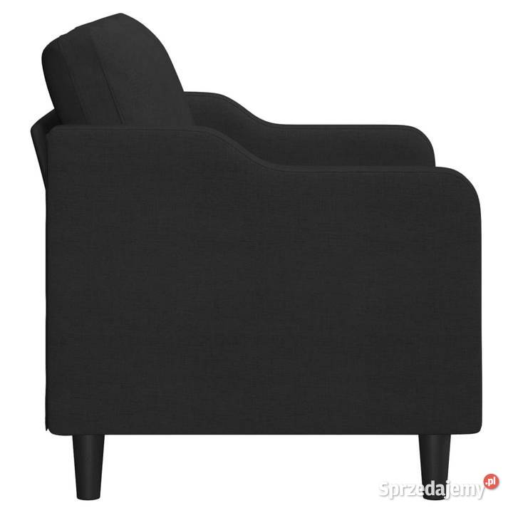 Sofa 2osobowa czarna 120 tapicerowana tkaniną sprzedam