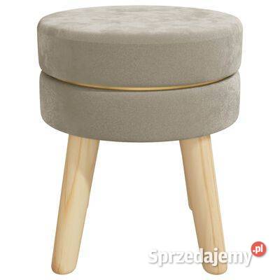 vidaXL Okrągły stołek ciemnoszary obity Warszawa sprzedam