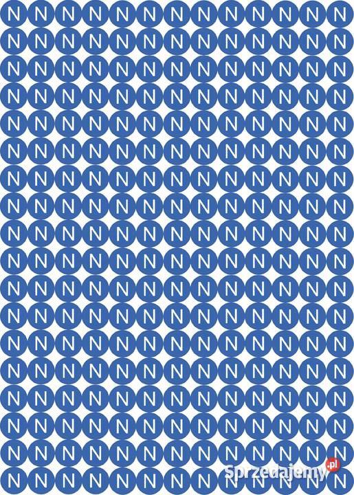 Naklejka N na rozdzielnice 234 13 mm Kamionna