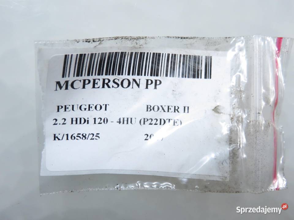 MCPERSON PRAWY PRZEDNI PEUGEOT BOXER II 22 HDi osobowe