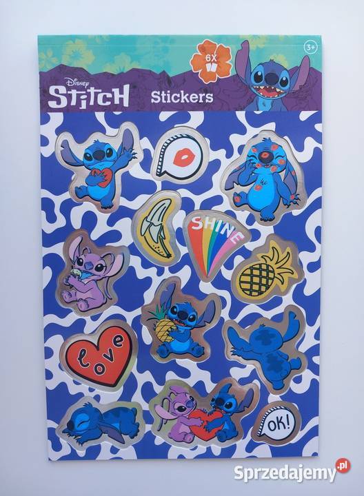 Naklejki Stitch 105 sztuk Białogard