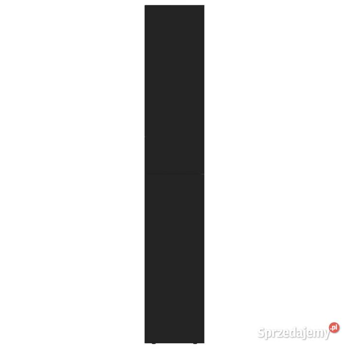 Szafka na książki czarna 36x30x171 materiał