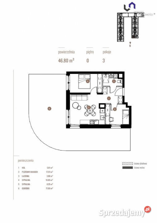 sprzedaży mieszkania 468m2 3 pokoje Katowice 13900zł/m2 śląskie sprzedam
