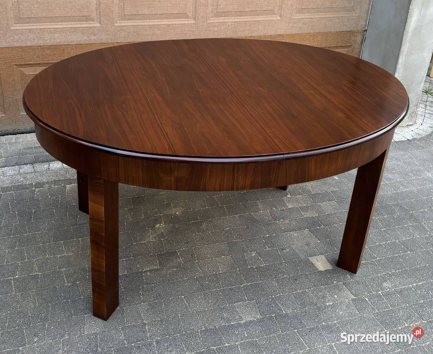 Stół Owalny Orzech ART DECO 306 Rozkładany Do Stoły