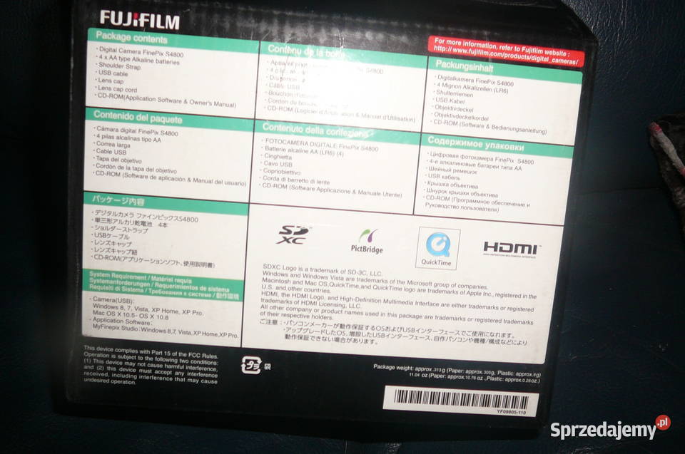 Aparat FujiFilm S 4800 Nieużywany Aparaty Wrocław