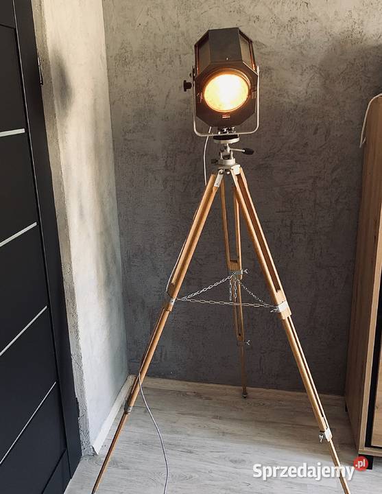 Lampa teatralna Vintage loft PRL wielkopolskie Poznań