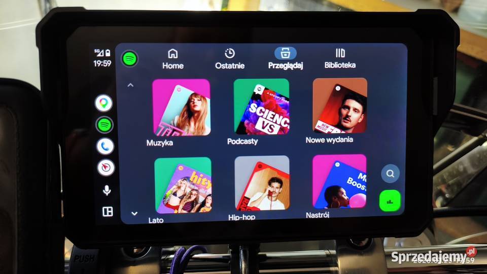 Nawigacja na motocykl Android auto carplay Częstochowa