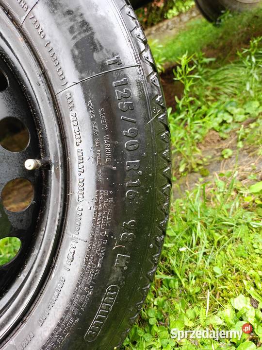 Koło dojazdowe Continental 12590 R16 dolnośląskie Lubin