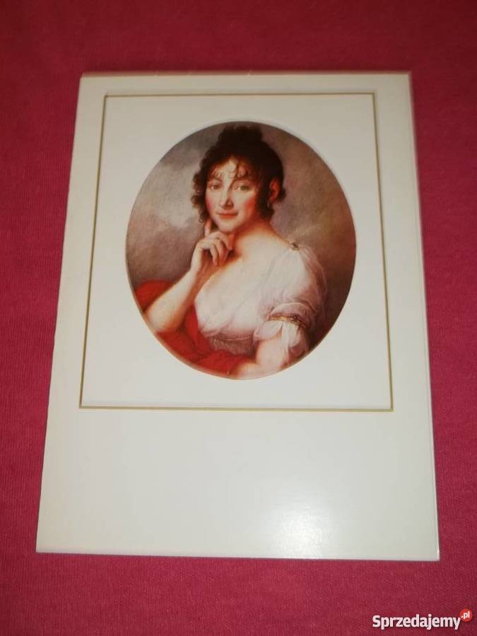 Pocztówka portret żony malarza Józefa