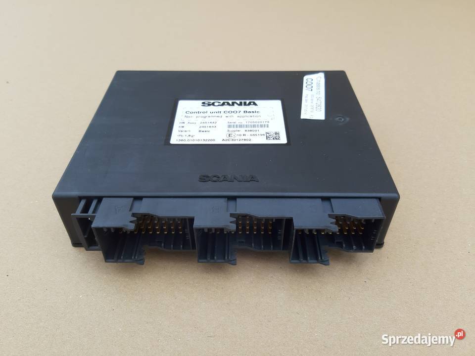 SCANIA MODUŁ STEROWNIK KOORDYNATOR C007 ECU Trzciel