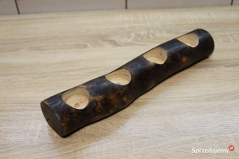 świecznik drewnainy Siekierki Małe