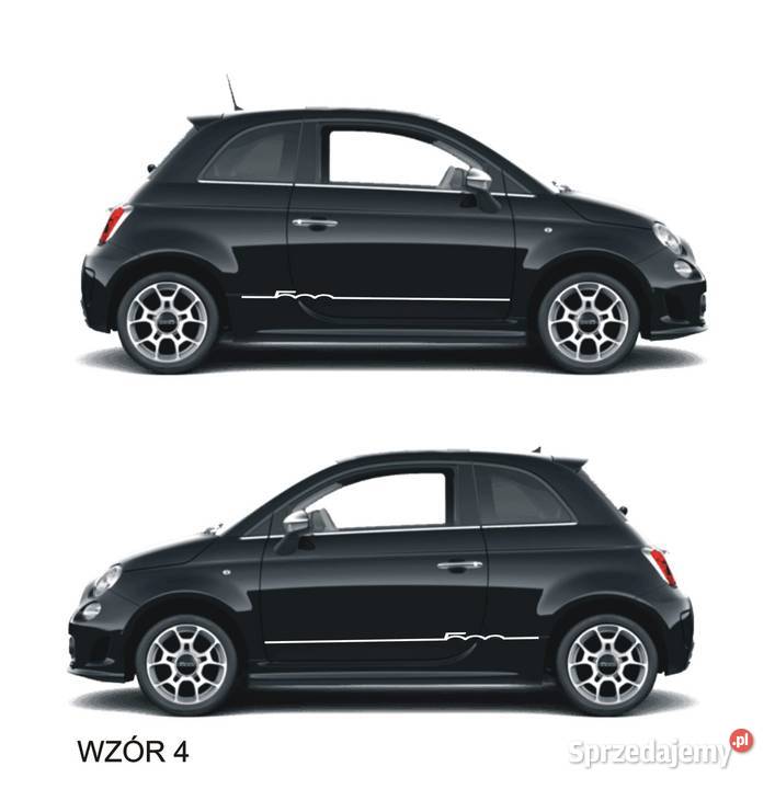 Fiat 500 Abarth Naklejki Pasy boczne Tuning 4 Kraków