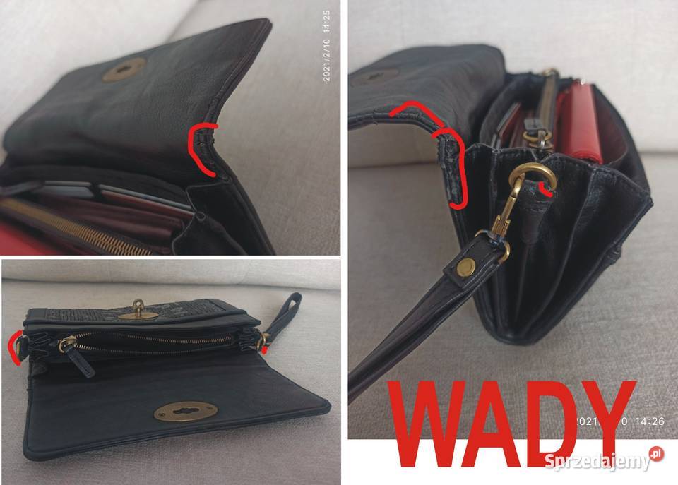 Czarna mała torebka Vip Collection 23 x 14 x 4 Do ręki  Radzyń Podlaski