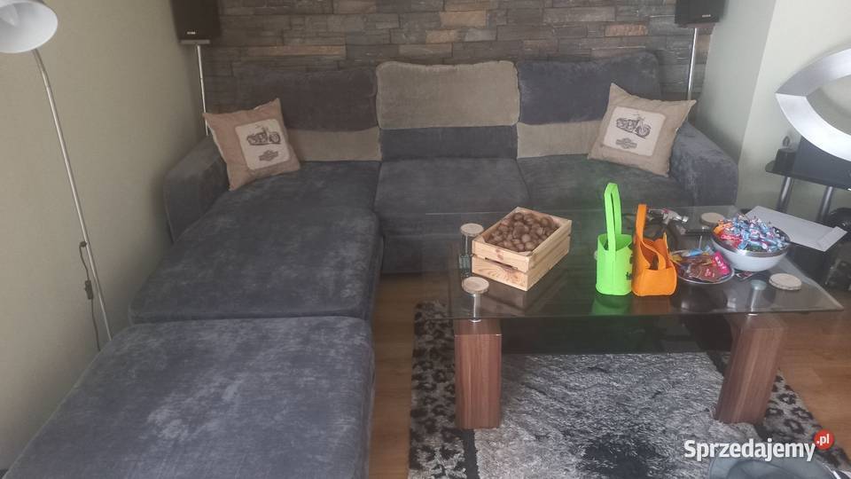 Naroznik kanapa z pufa Sosnowiec