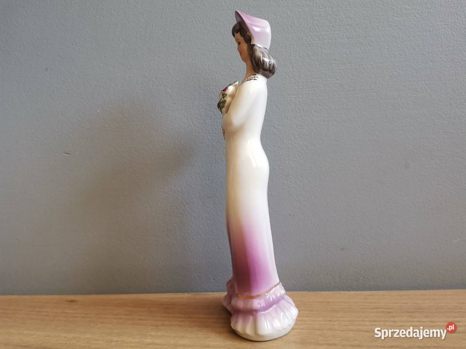 Stara figurka porcelanowa Dama z Kwiatami śląskie Katowice