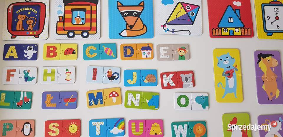 Puzzle Czuczu literki zwierzątka kwadraty Warszawa sprzedam