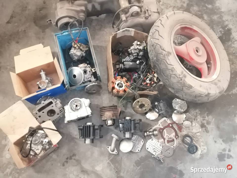 Wyprzedaż garażowa części skuter silnik myjki