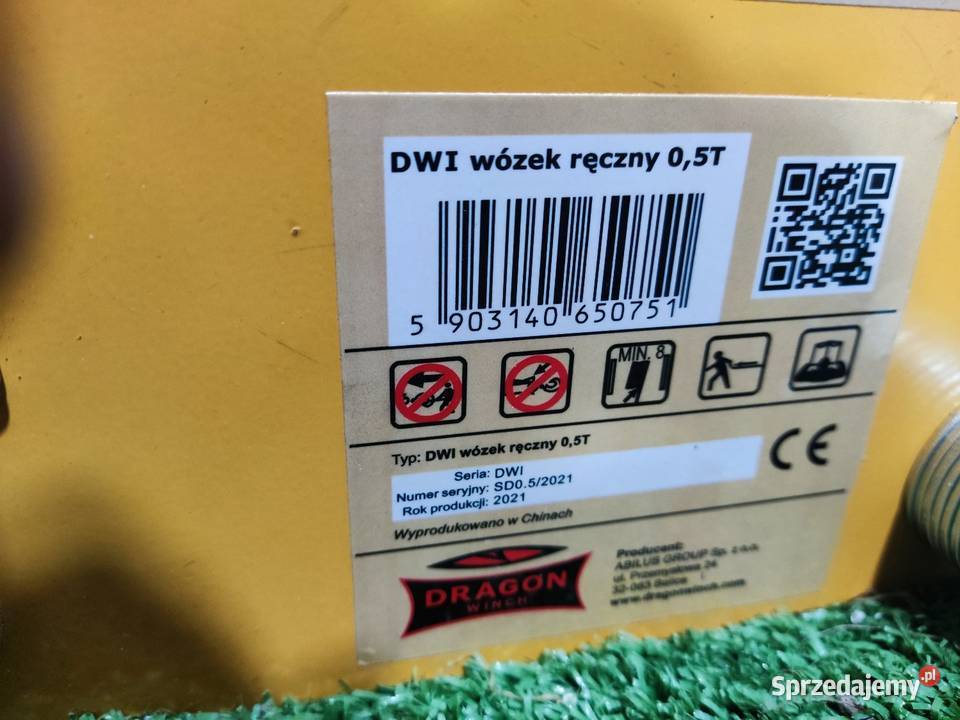 Wózek jezdny dragon winch 500 Kąty Wrocławskie sprzedam