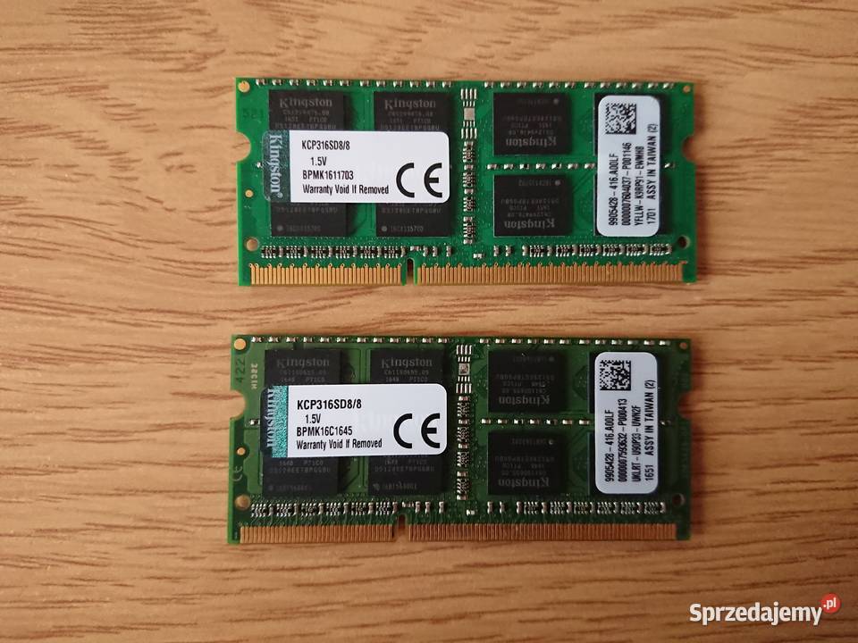 Pamięć RAM 16 GB 2x8 DDR3 Kingston Nowa Słupia