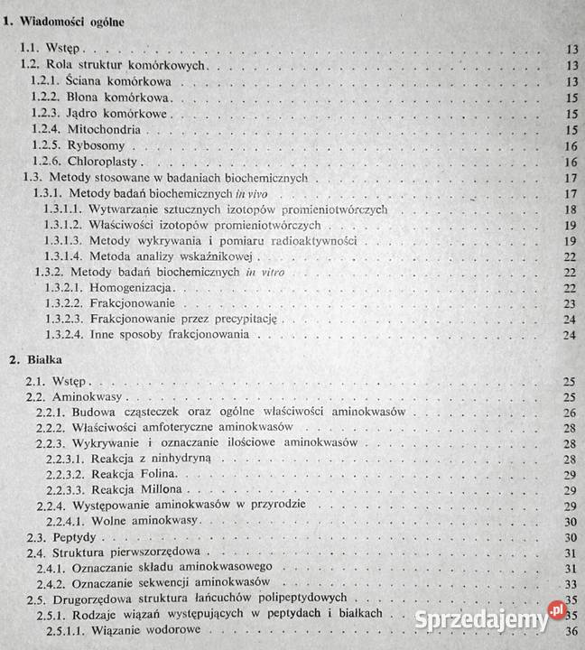 Biochemia biologów Jerzy Trojanowski Chełm