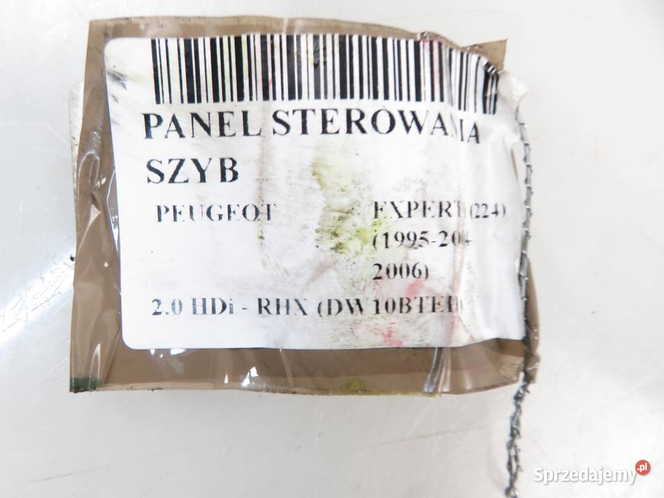 PANEL SZYB PEUGEOT EXPERT I osobowe
