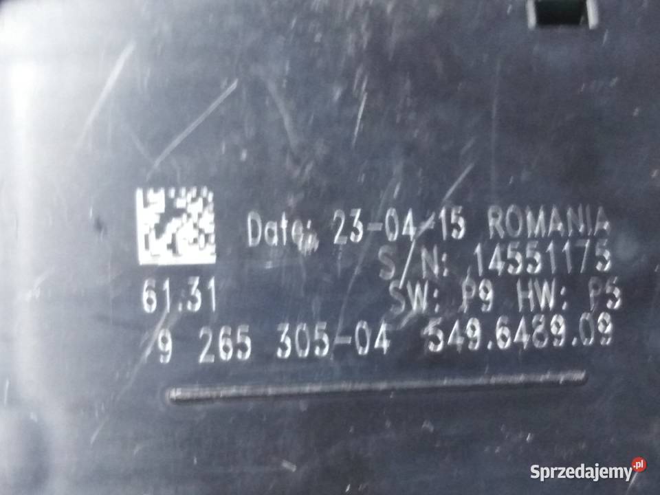 BMW F20 F30 F31 PANEL PRZEŁĄCZNIK ŚWIATEŁ lubuskie Wschowa sprzedam