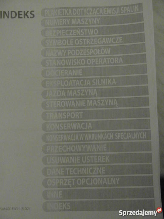 dtr instrukcja obsługi ładowarka hitachi zw 310 Rok wydania 2008