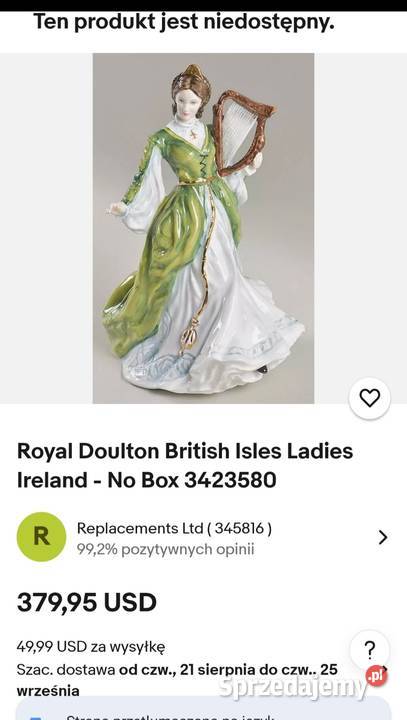Figurka Royal Doulton Ireland HN3628 z serii łódzkie Pabianice