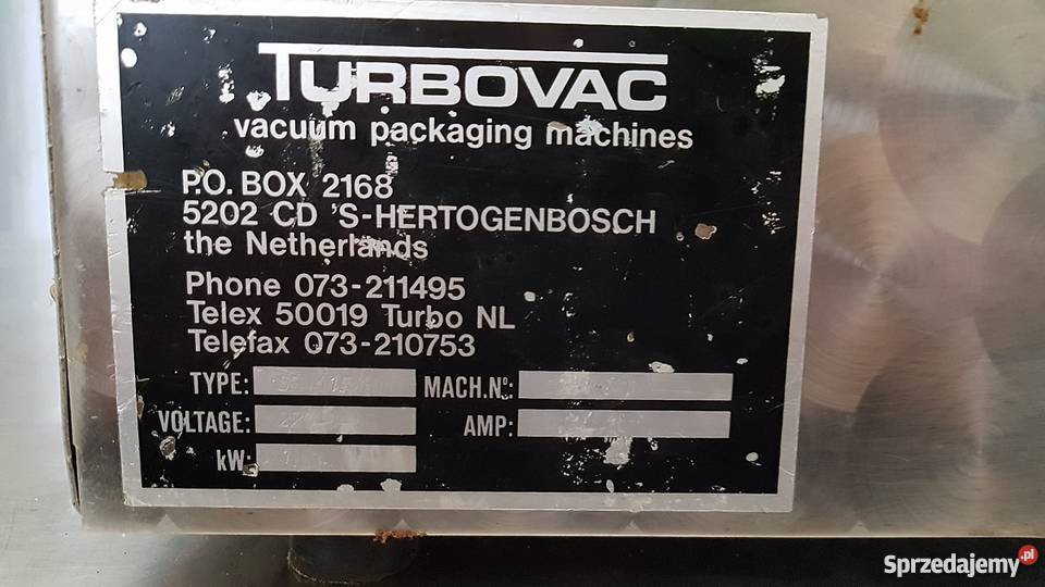 Pakowaczka próżniowa nastawna TURBOVAC Krotoszyn