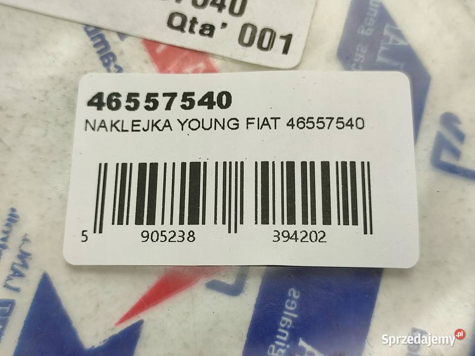 NAKLEJKA YOUNG FIAT PANDA 19912003 NOWA Części samochodowe lubelskie