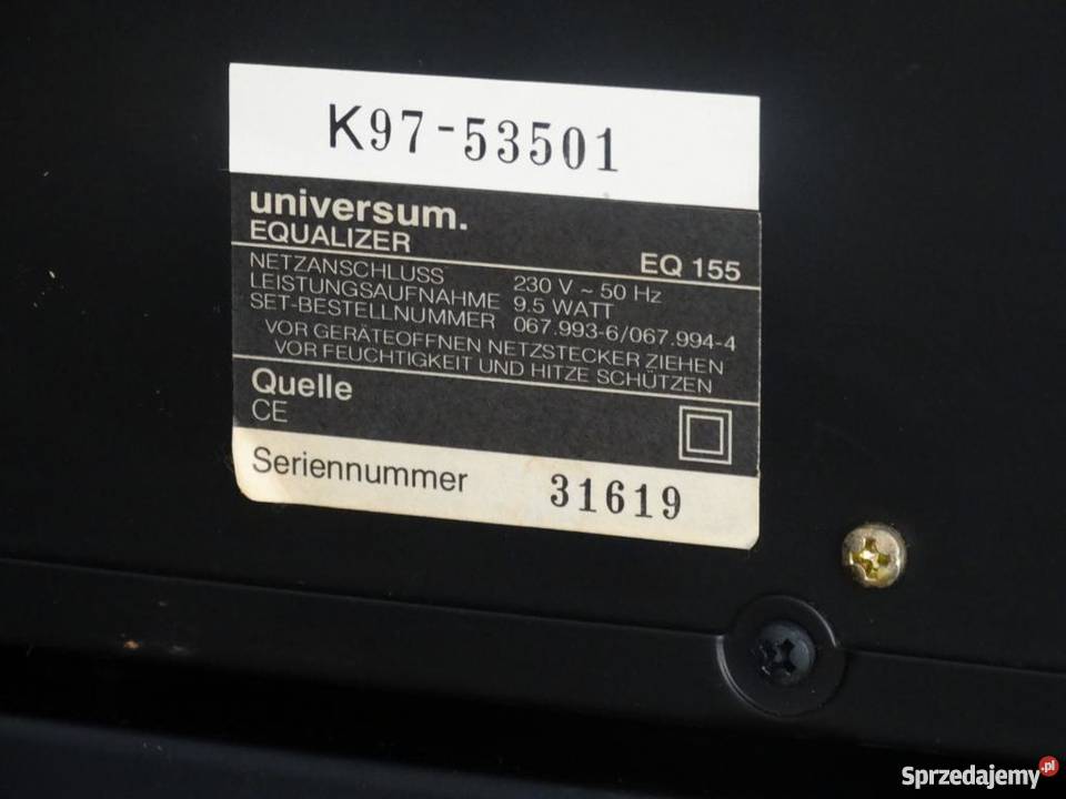 Korektor graficzny EQ155 WYSYŁKA Wzmacniacze i pokrewne Jasło