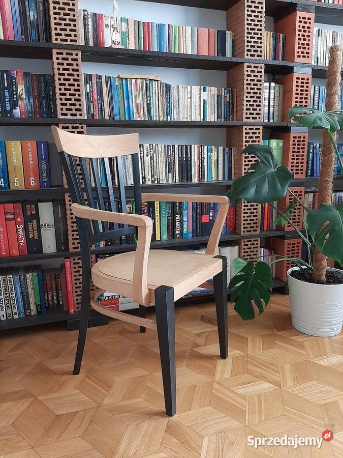 Krzesło drewniane z podłokietnikami Łódź sprzedam