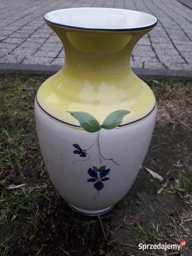 Wazon ręcznie malowany vintage Warszawa