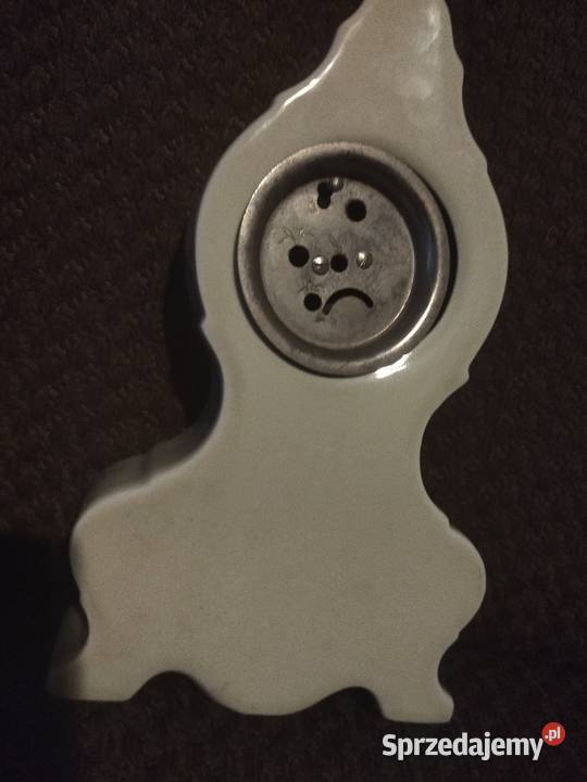 Stary zegar stojący w porcelanie Antyki warmińsko-mazurskie Olsztyn