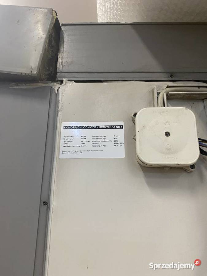 Komora chłodnicza 220x20x220 małopolskie Skawina
