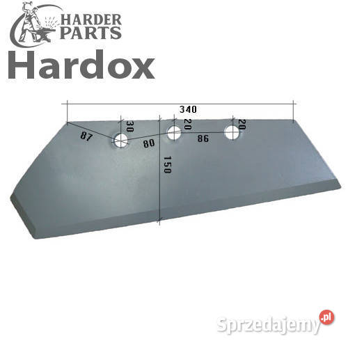 Lemiesz 300hektarów HARDOX 50619L części do Suwałki