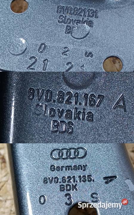 AUDI A3 13 ŚLIZG MOCOWANIE WSPORNIK BŁOTNIKA Pleszew
