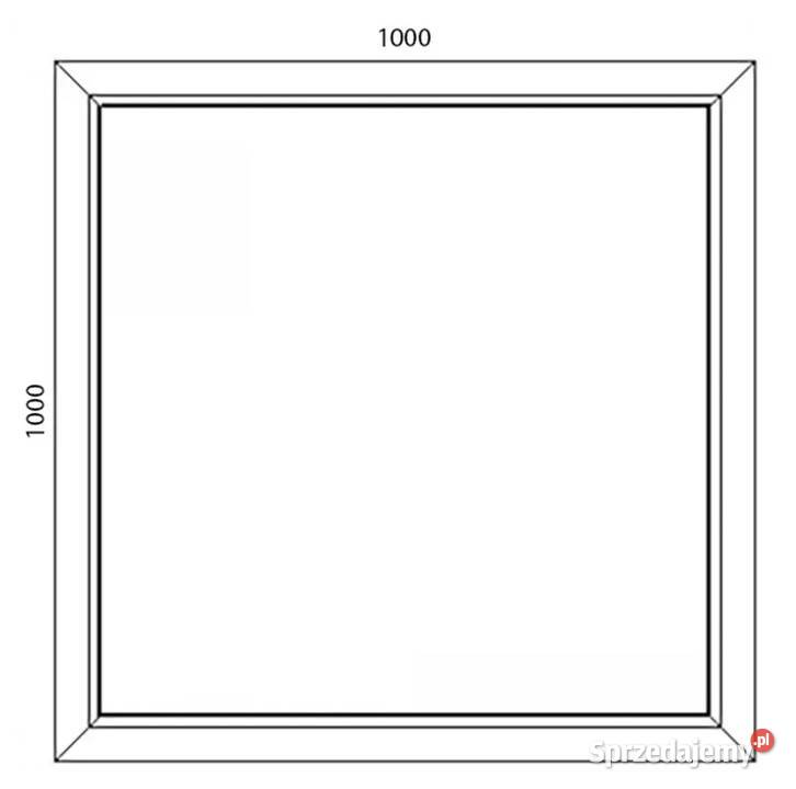 Okno plastikowe 100x100 białe mazowieckie Wiskitki
