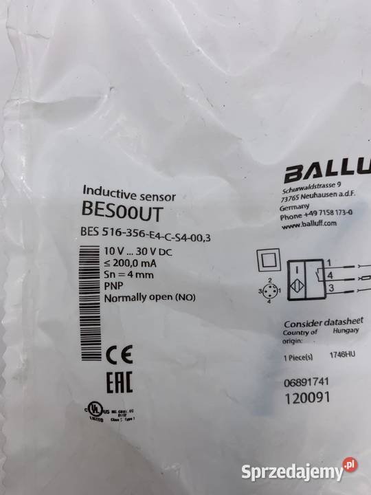 Balluff BES00UT BES 516356E4CS4003 Inductive Warszawa