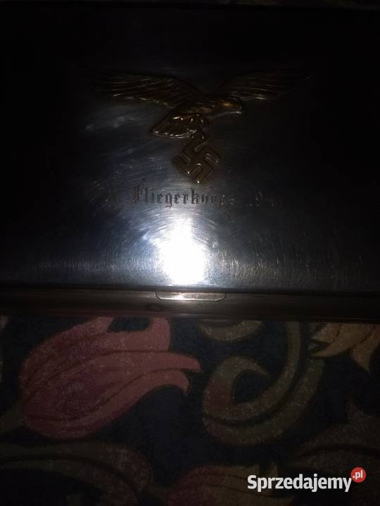 Piękna kaseta srebrzona ll wojna światowa Katowice sprzedam