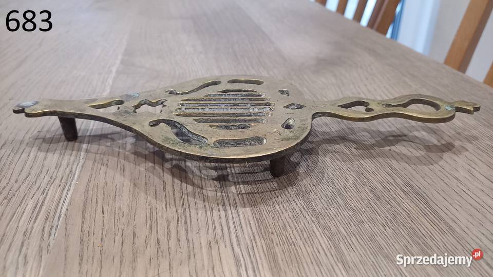 Podstawka mosiężna pod garnek żelazko 683 Gawroniec