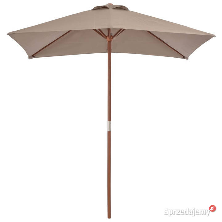 Parasol ogrodowy na drewnianym słupku 150 x 200 Ogród mazowieckie Warszawa