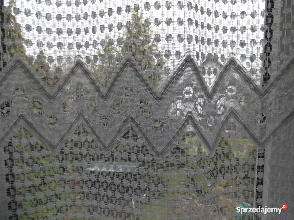 Biała firana żakard wys255 szer350 Piekary Śląskie sprzedam
