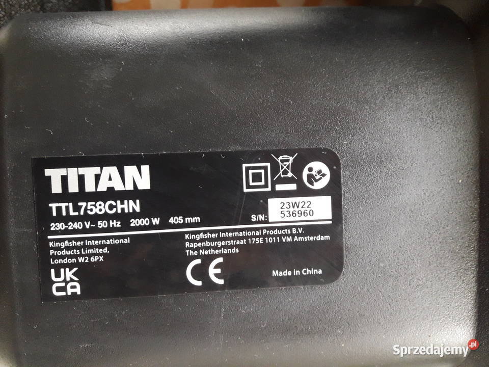 Piła elektryczna Titan TTL758CHN duża moc Miłosław
